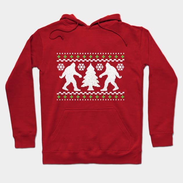 Funny Bigfoot Ugly Christmas Holiday Sweater Hoodie by robotface